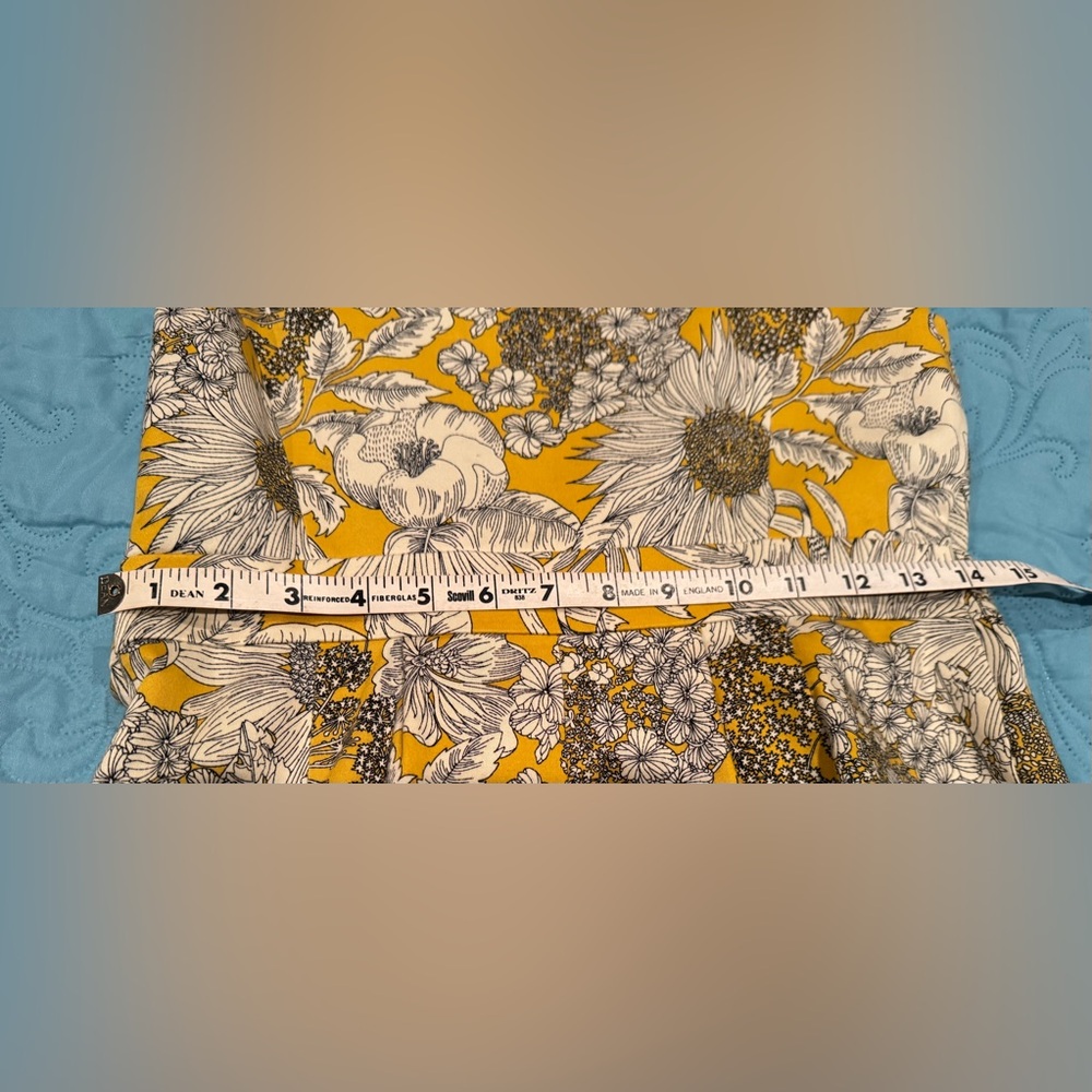Liberty of London for Target Yellow Sunflower sheath-side zipper dress 
size 6 - Picture 9 of 9